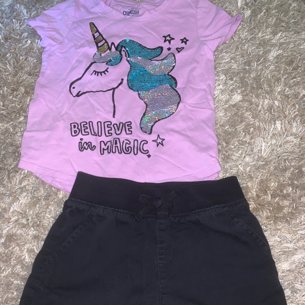 Oshkosh shirt and Children’s Place outfit
